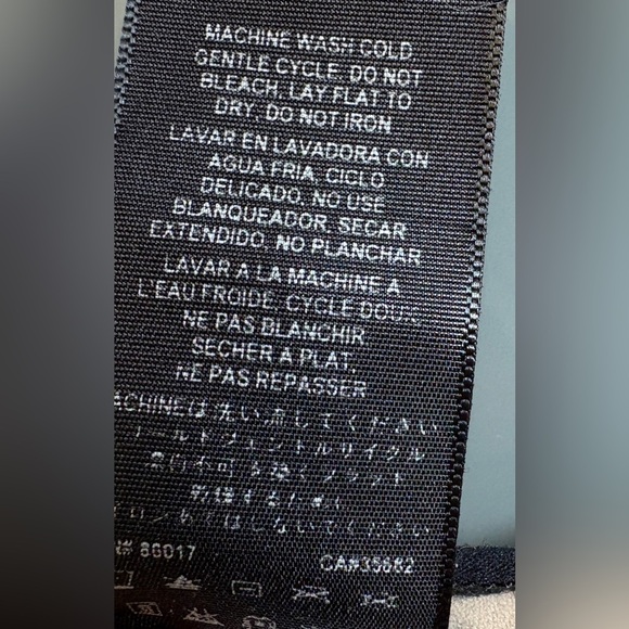 Bebe Black Tan Bodycon above the knee Dress Scoop Neck 3/4 Sleeves size Small - Picture 6 of 9